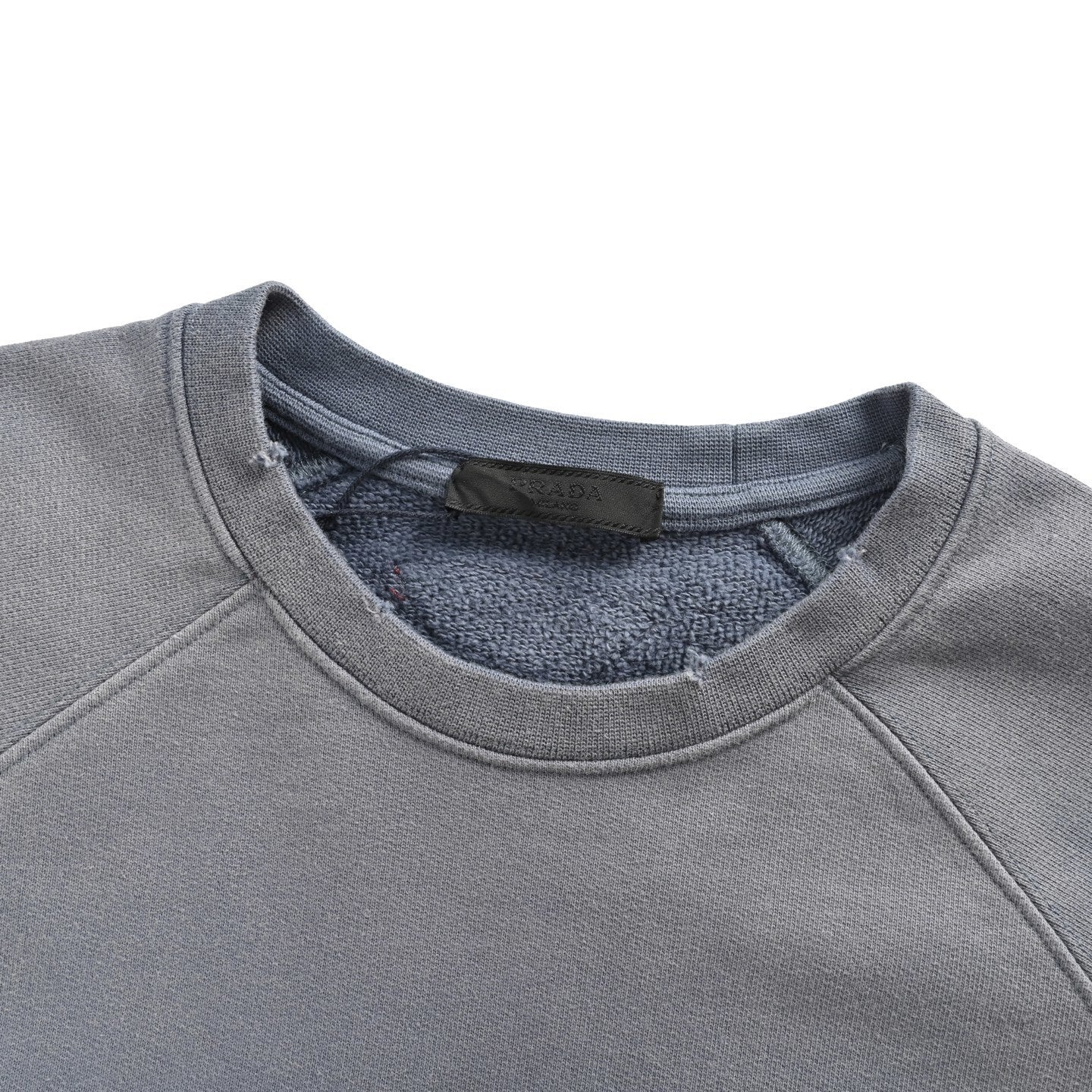 Prada Felpa Girocollo Logo Heritage – Grigio Polvere