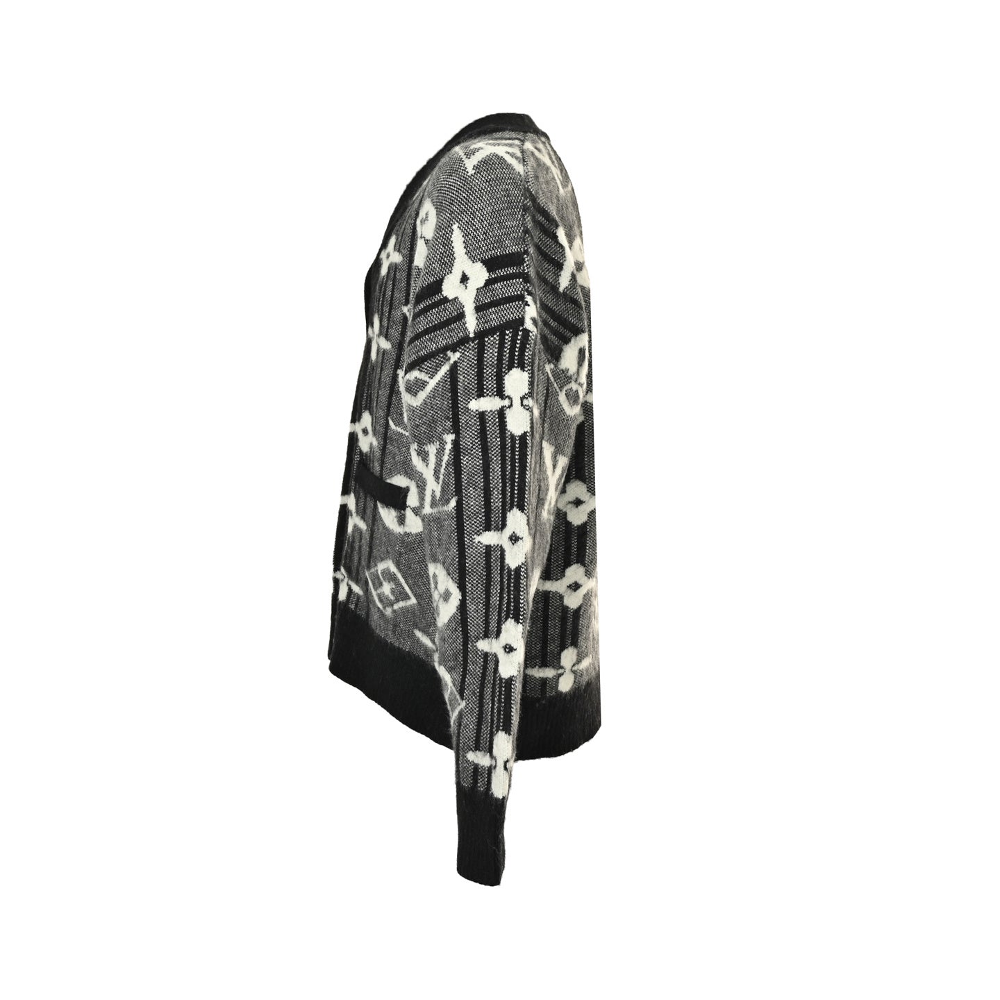 Cardigan Ispirazione Louis Vuitton Monogram – Black Edition