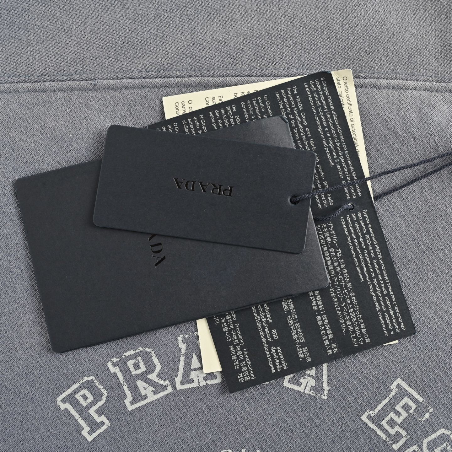 Prada Felpa Girocollo Logo Heritage – Grigio Polvere