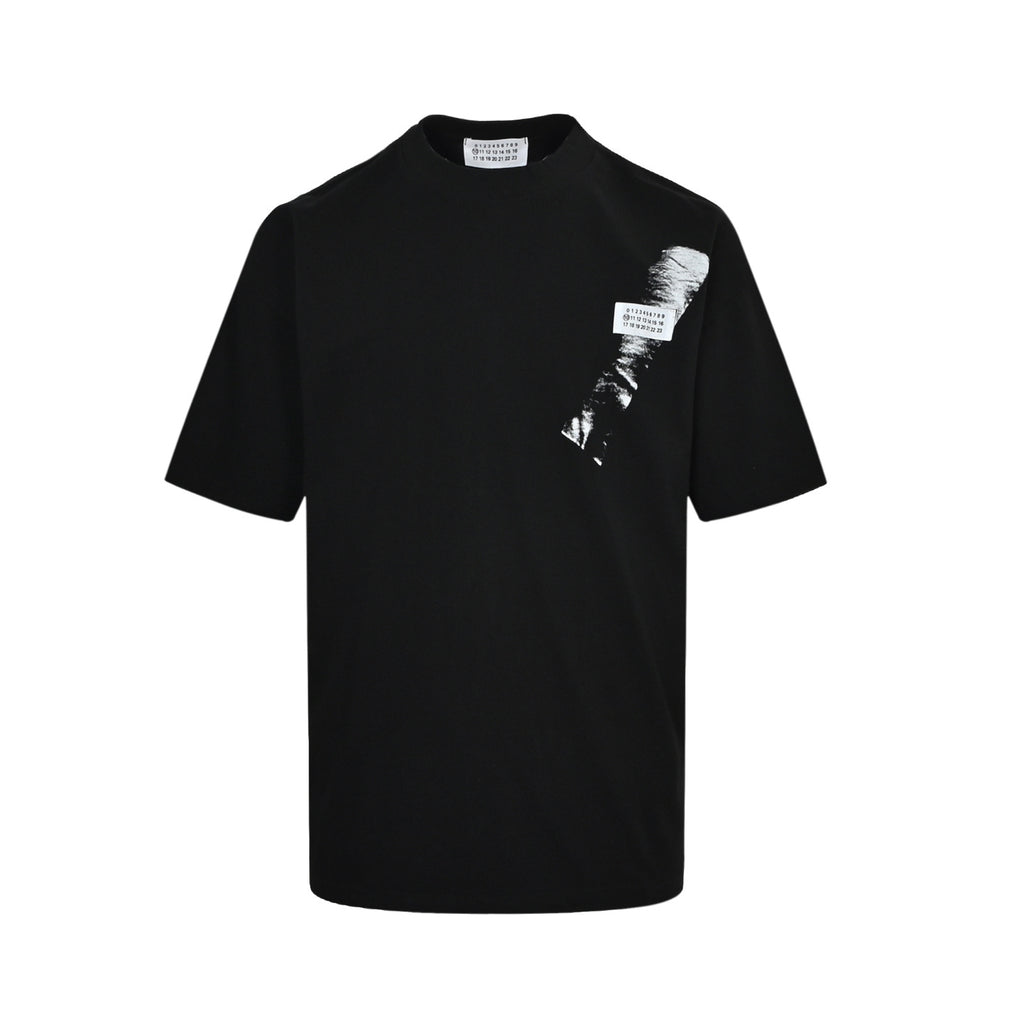Maison Margiela Brushstroke Print T-Shirt – Black
