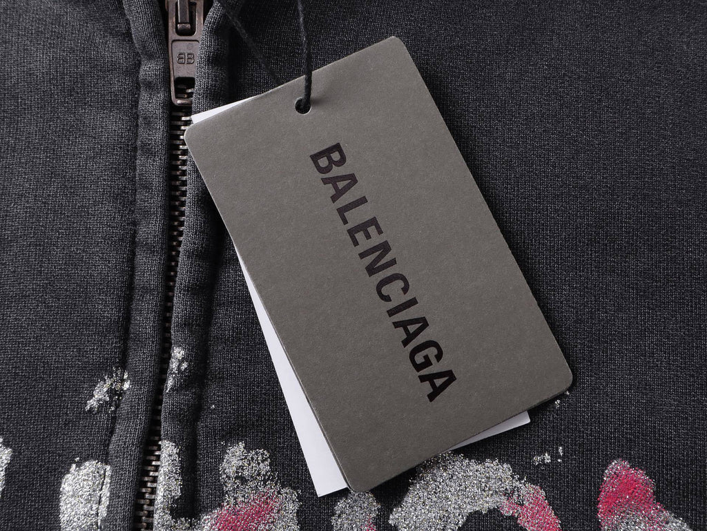 Balenciaga Hoodie Con Zip Fashion Designer Large Fit