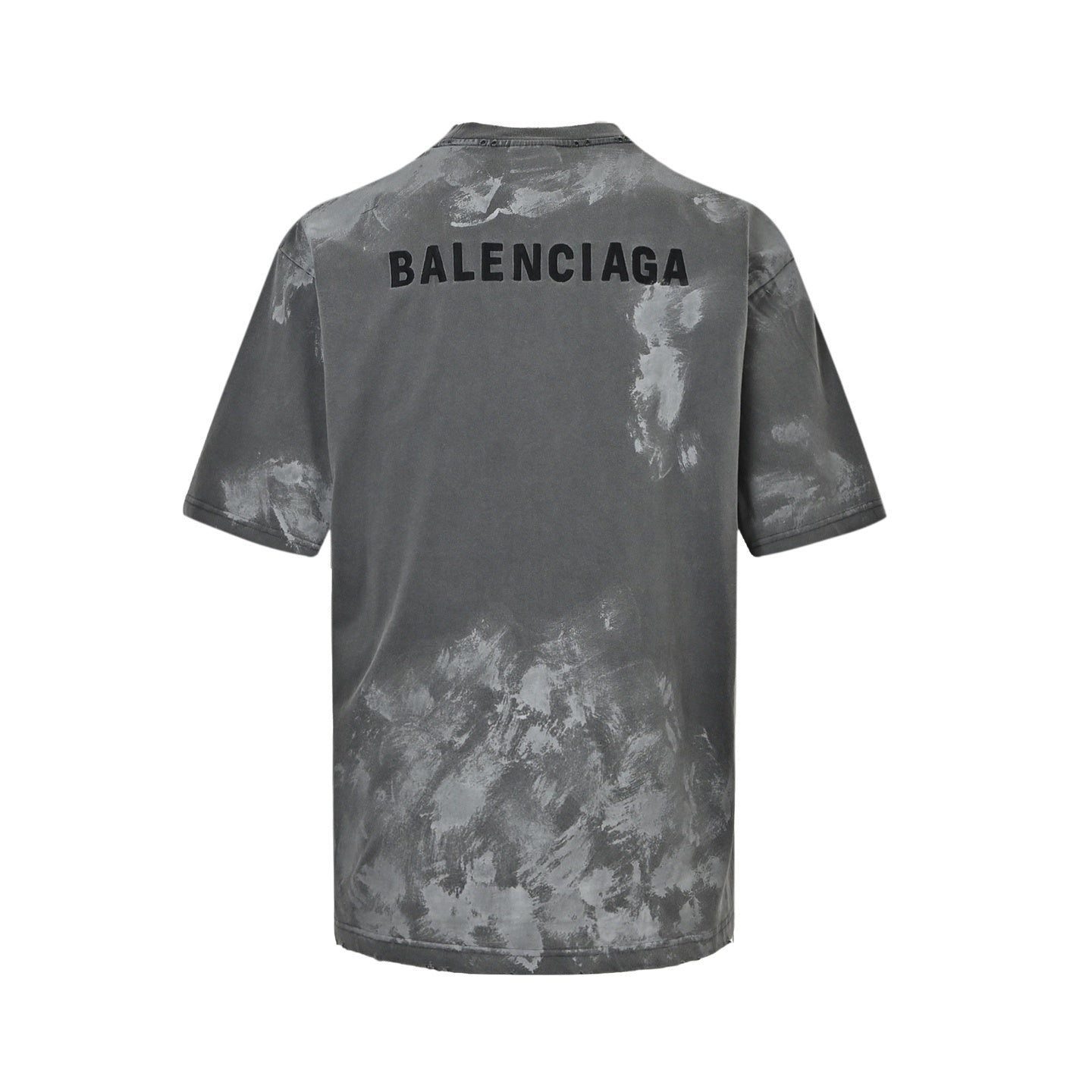 Balenciaga Dirty Effect Logo T-Shirt – Grey