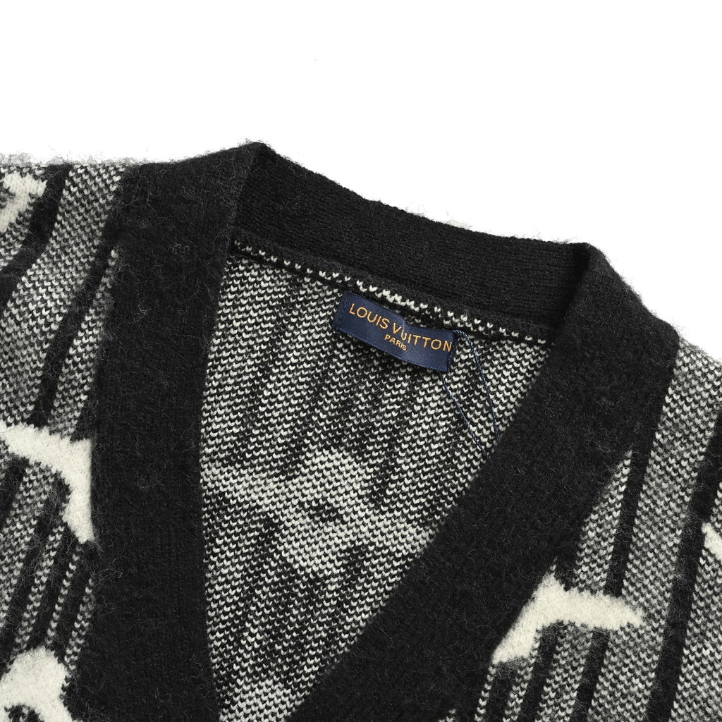 Cardigan Ispirazione Louis Vuitton Monogram – Black Edition