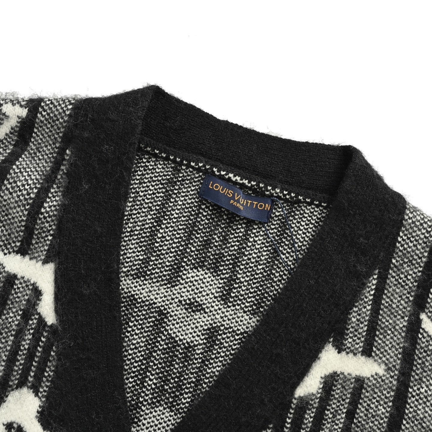 Cardigan Ispirazione Louis Vuitton Monogram – Black Edition