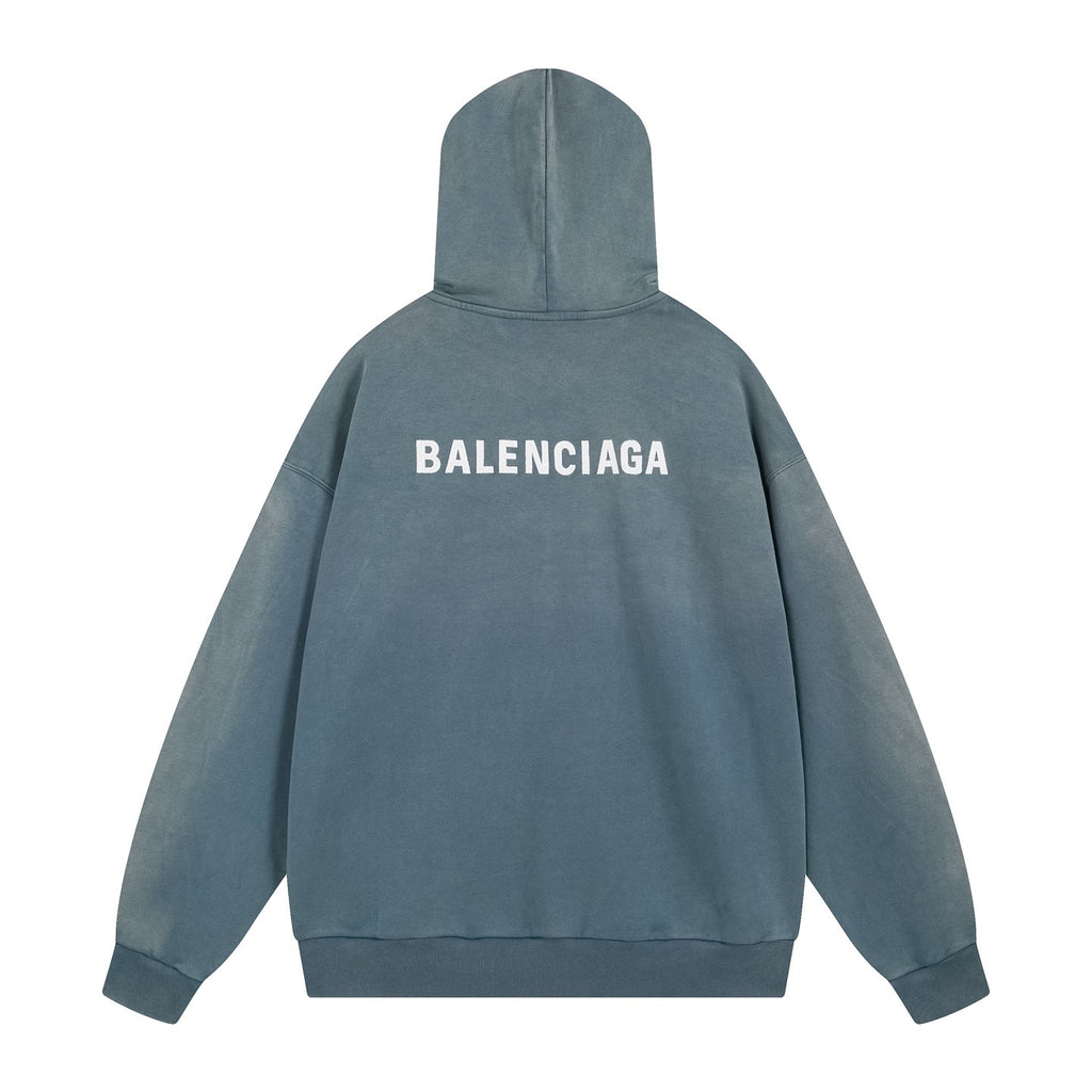 Balenciaga Logo Print Hoodie