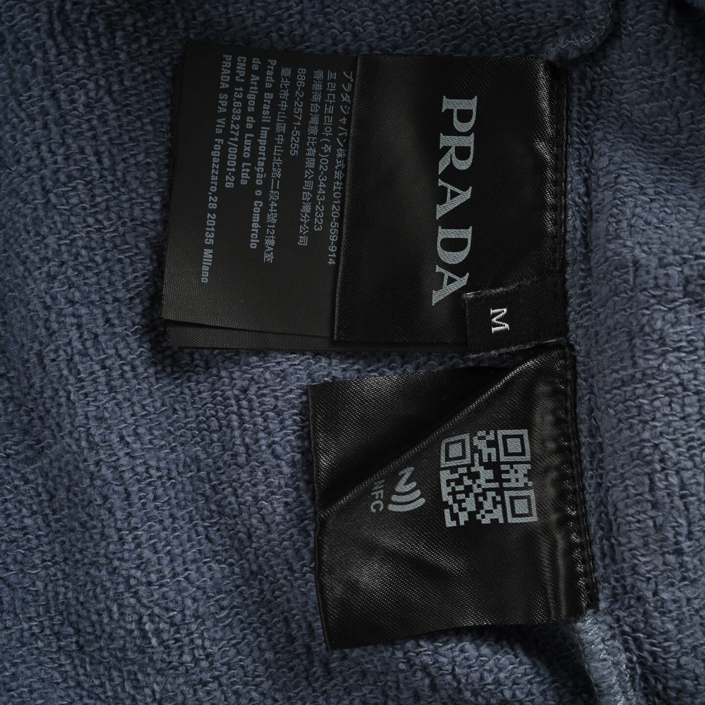 Prada Felpa Girocollo Logo Heritage – Grigio Polvere