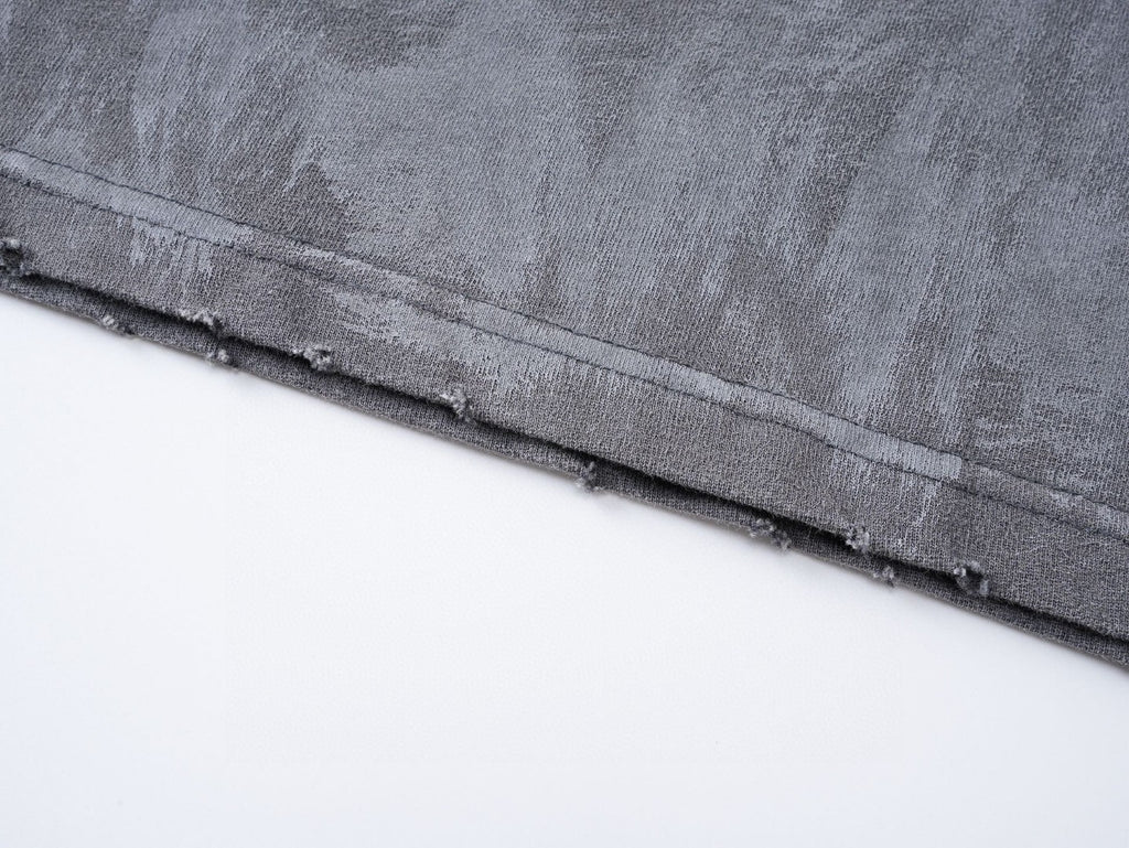 Balenciaga Felpa Oversize Effetto Washed – Grigio Antracite