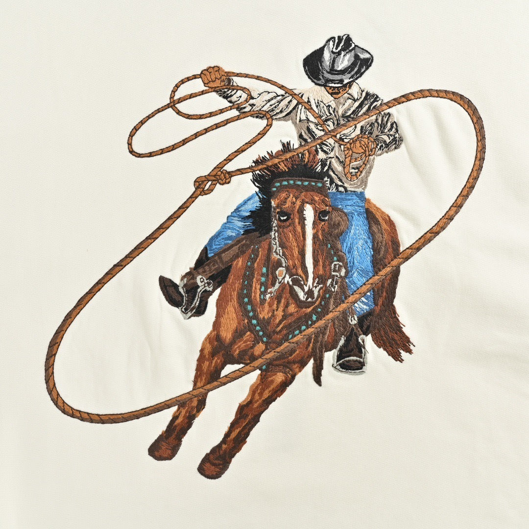 Louis Vuitton Felpa Cowboy Graphic – Ivory