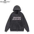 Balenciaga Hoodie Con Zip Fashion Designer Large Fit