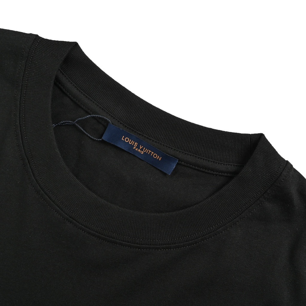 Louis Vuitton T-shirt Uomo in cotone con stampa LV e graphic Basketball