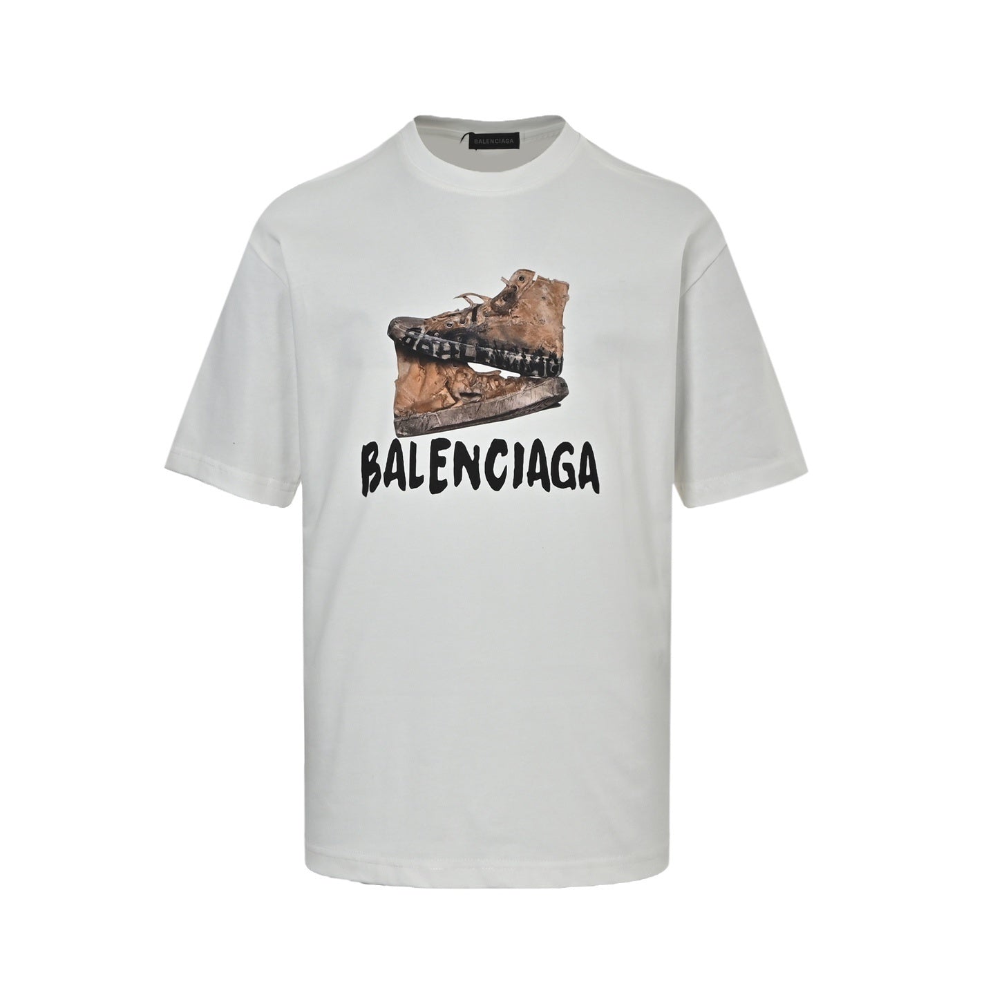 Balenciaga T-shirt Uomo in cotone con stampa grafica Boot