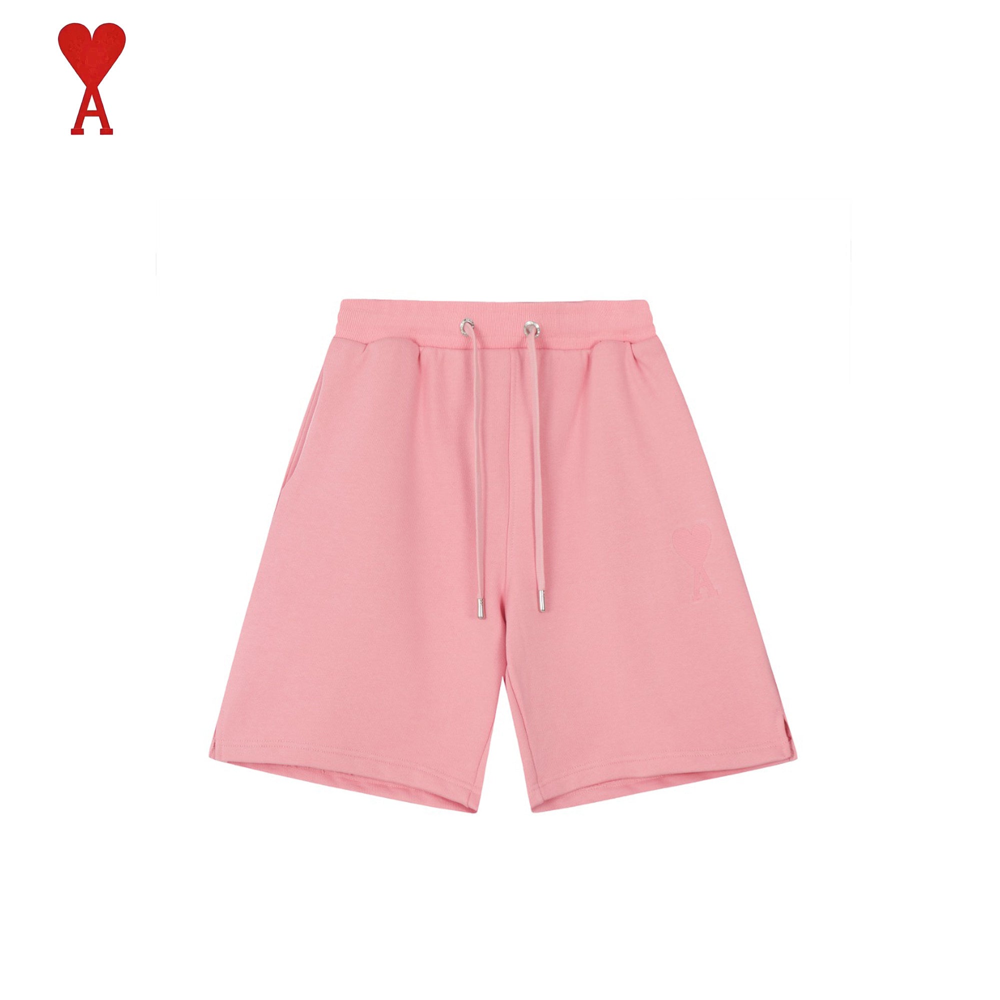 AMI Paris Bermuda Uomo in jersey con logo Ami de Cœur