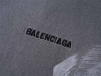 Balenciaga Felpa Oversize Effetto Washed – Grigio Antracite