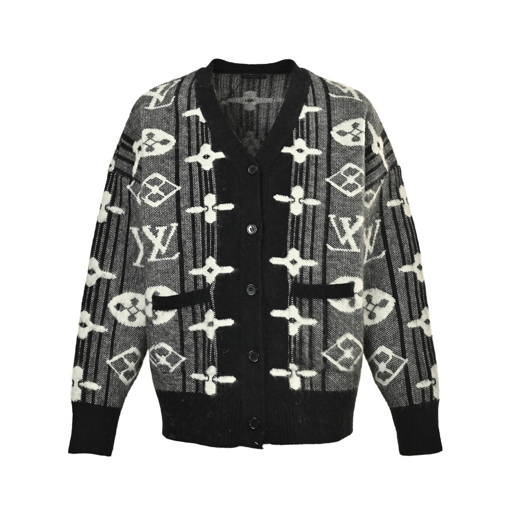Cardigan Ispirazione Louis Vuitton Monogram – Black Edition