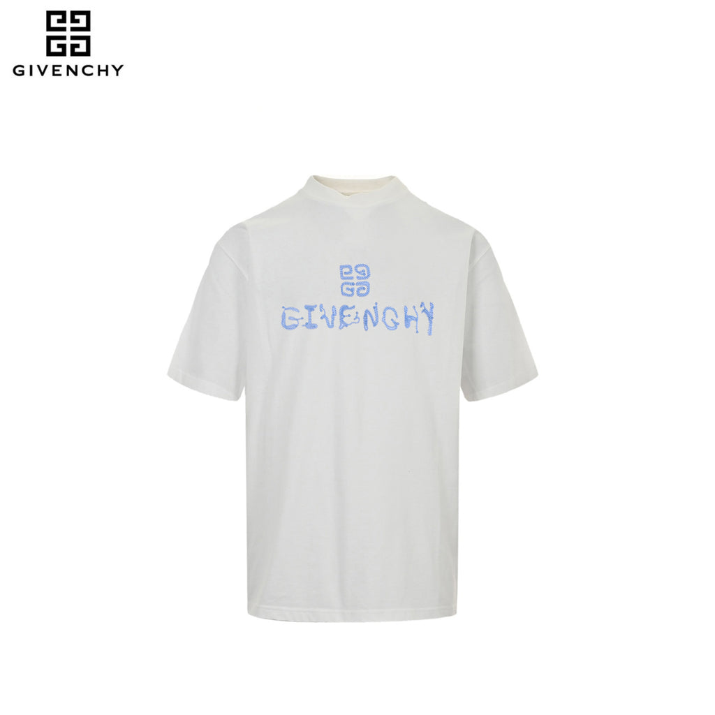 Givenchy 4G Logo Distressed Print T-Shirt