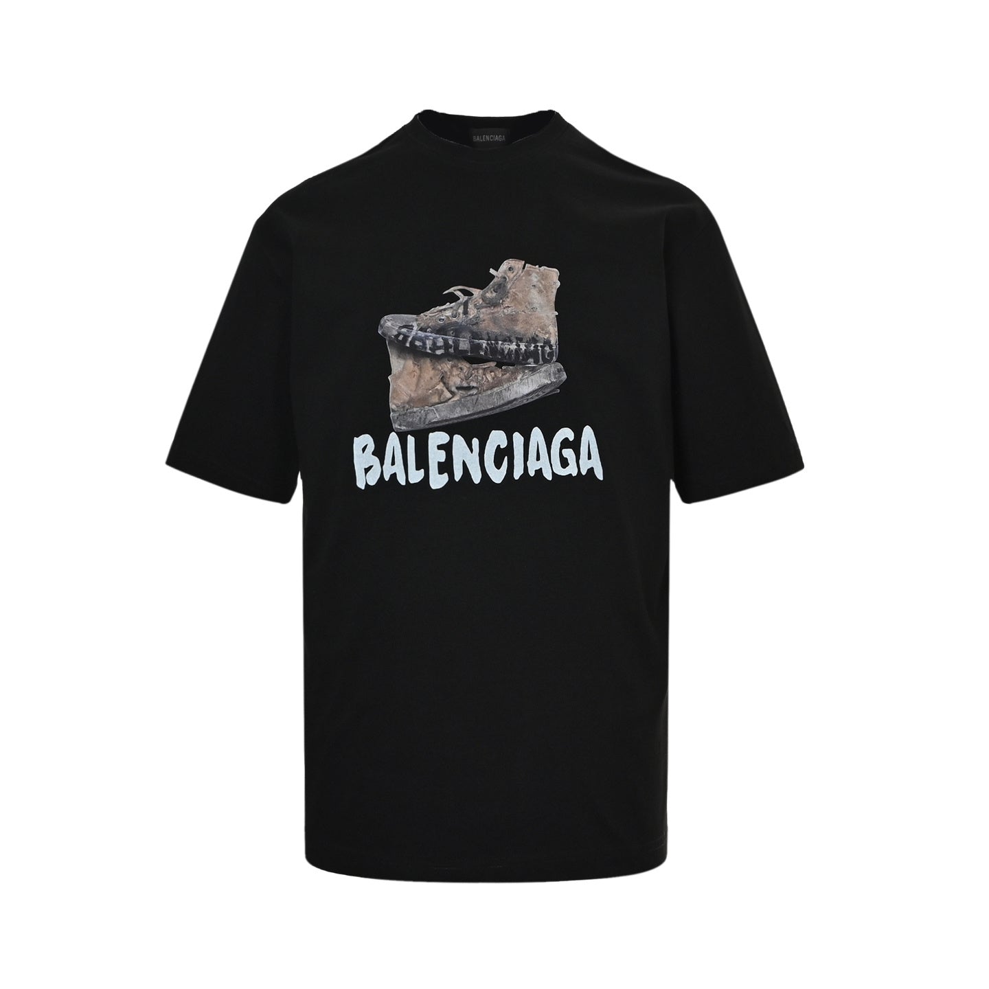 Balenciaga T-shirt Uomo in cotone con stampa grafica Boot