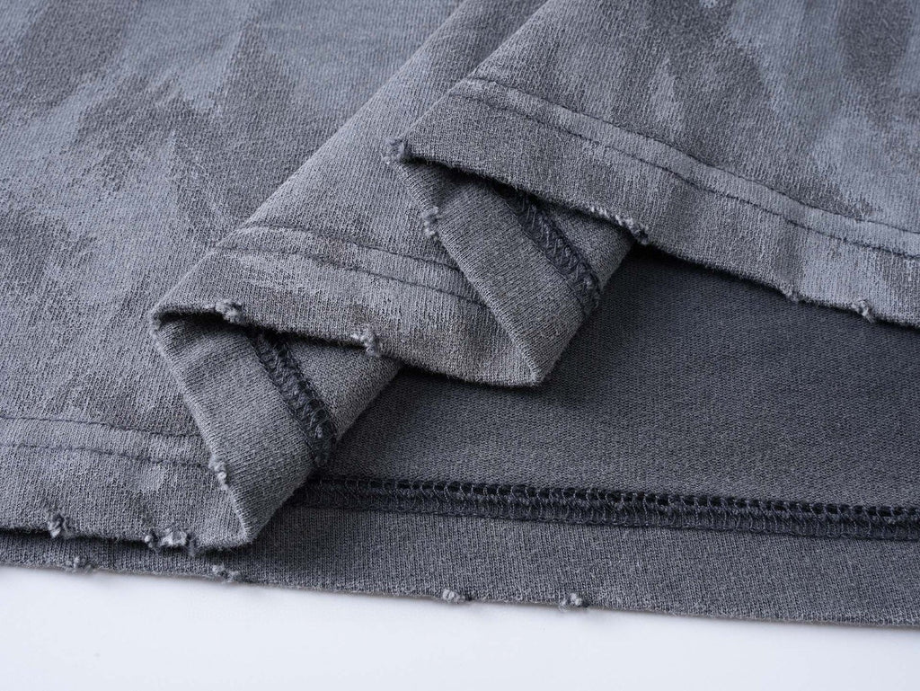 Balenciaga Felpa Oversize Effetto Washed – Grigio Antracite