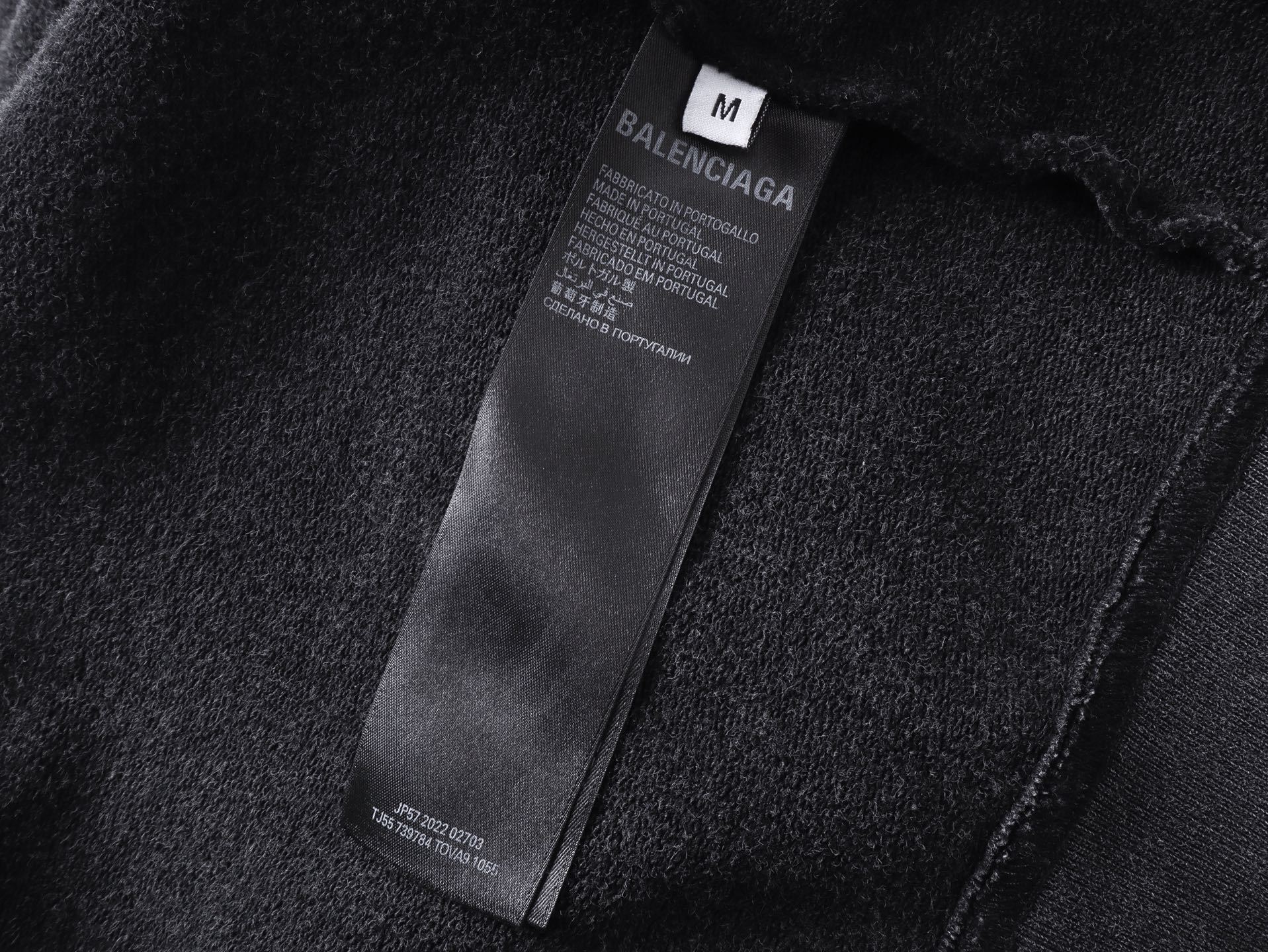 Balenciaga Hoodie Con Zip Fashion Designer Large Fit