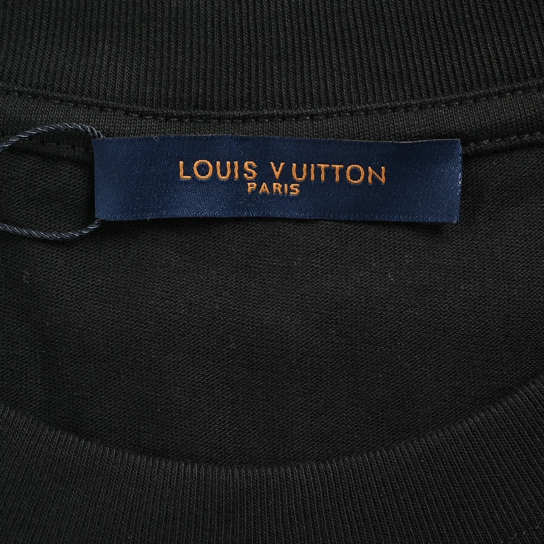 Louis Vuitton T-shirt Uomo in cotone con stampa LV e graphic Basketball