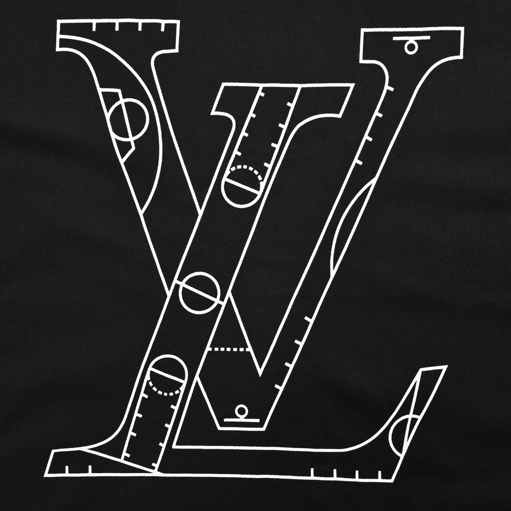 Louis Vuitton T-shirt Uomo in cotone con stampa LV e graphic Basketball