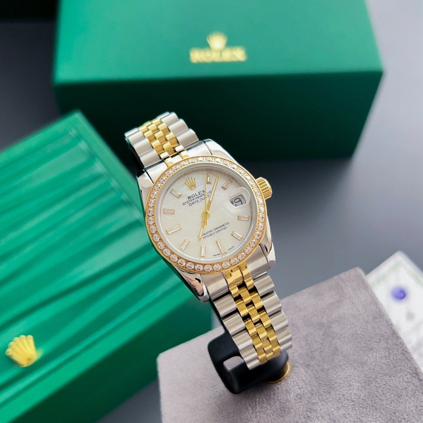 Rolex Datejust – Quadrante Bianco con Diamanti (Personalizzato)